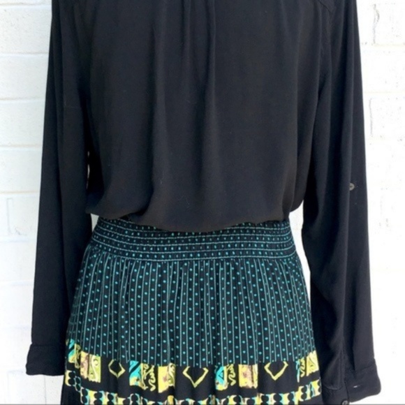 Vintage German US Maxi Skirt Green Size M - Picture 6 of 12